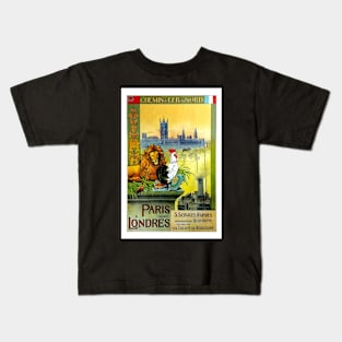 Paris a Londres,Chemin de Fer du Nord Kids T-Shirt